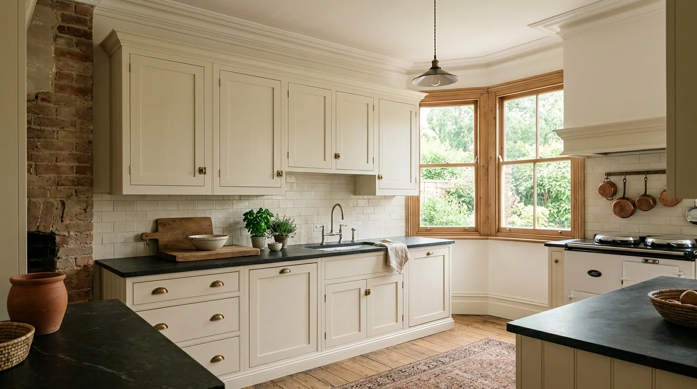 The finished result of professional cabinet painting: the completed work looking clean, correct and — San Angelo, TX